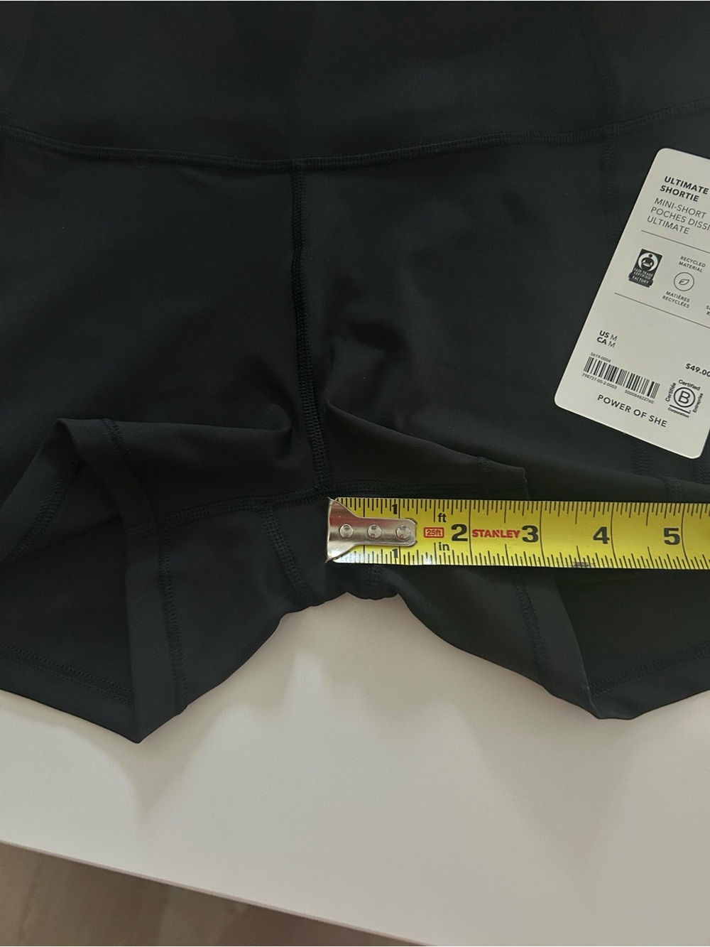 Athleta Black High-Waist Performance Bike Shorts - Picture 6 of 6